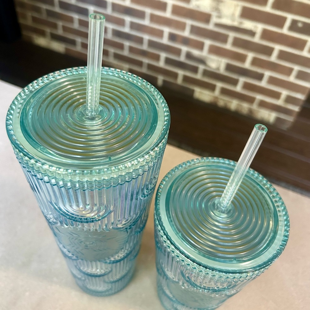 Starbucks Anniversary Iridescent Scales Mermaid Tumbler Duo - Picture 3 of 5